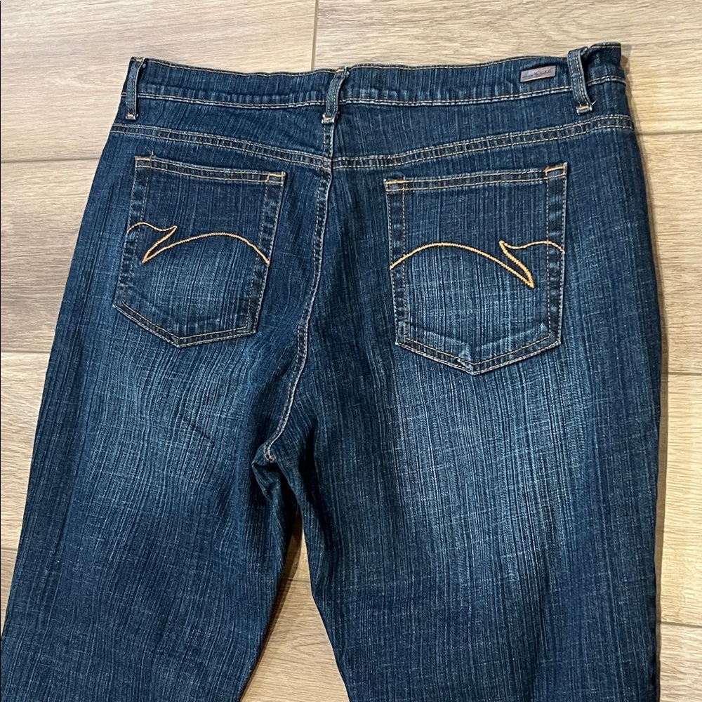 Gloria Vanderbilt Size 16 Missy Short Dark Indigo Jeans - Picture 12 of 13